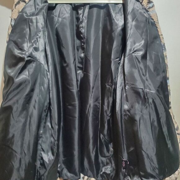 With the Girls x Avec Les Filles Leopard Print Faux Fur Coat Plus Size 2X - Picture 8 of 12